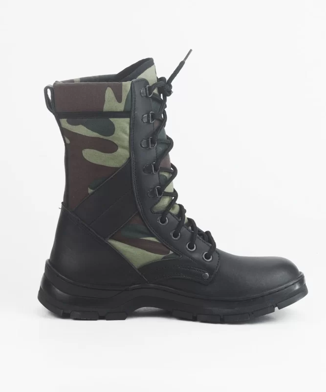 Bottes en cuir avec motif Camouflage - BOTT-0062 - Argumo